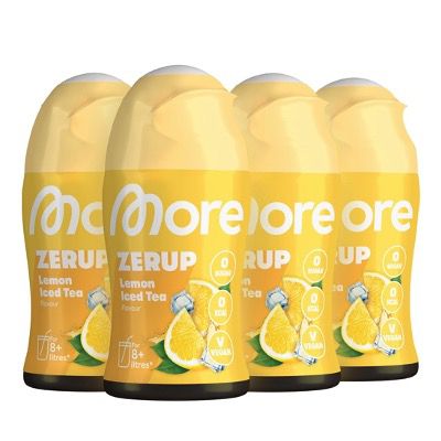 🍋 4x MORE Zerup Lemon Iced Tea 🍹 je 65ml (je ergibt 8L) für 19,54€ (statt 29€)