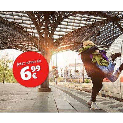 🚝 Deutsche Bahn Sparpreis Aktion ab 6,99€ ➡️ in 2. Klasse bei kurzen Strecken