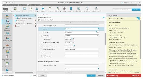 🫰💨 Tax 2026 für Einkommensteuer 2025 ➡️ Download für 13,45€ (statt 15€)