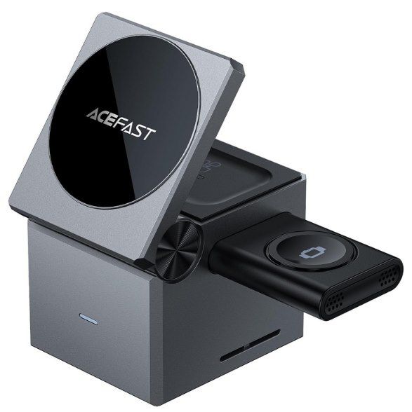 🧲 ACEFAST 3in1 23W Magsafe Ladegerät Apple Watch, iPhone & AirPods für 13,99€ (statt 40€)
