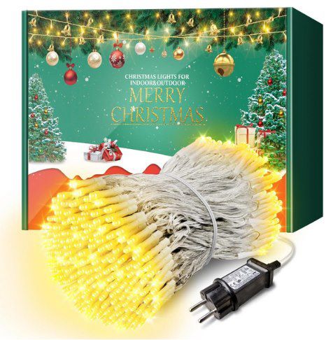 💡 ARKOCHIC 35m Lichterkette für Außen mit 300 LEDs in Bunt oder Warmweiß für je 9,99€ (statt 20€)