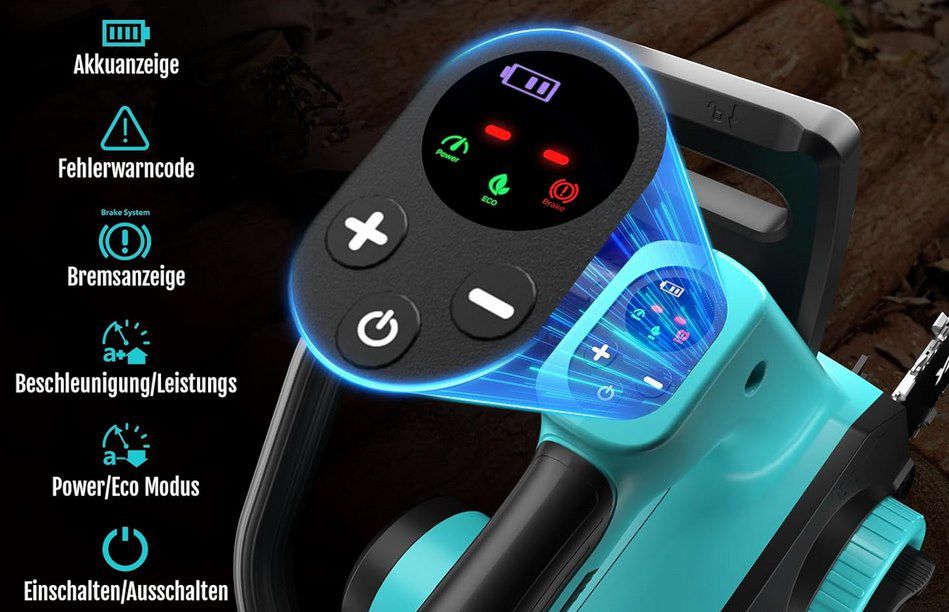 🪚 YARDCARE Akku Kettensäge (30,48cm) mit 4Ah Akku & LED Display 69,99€ (statt 90€)