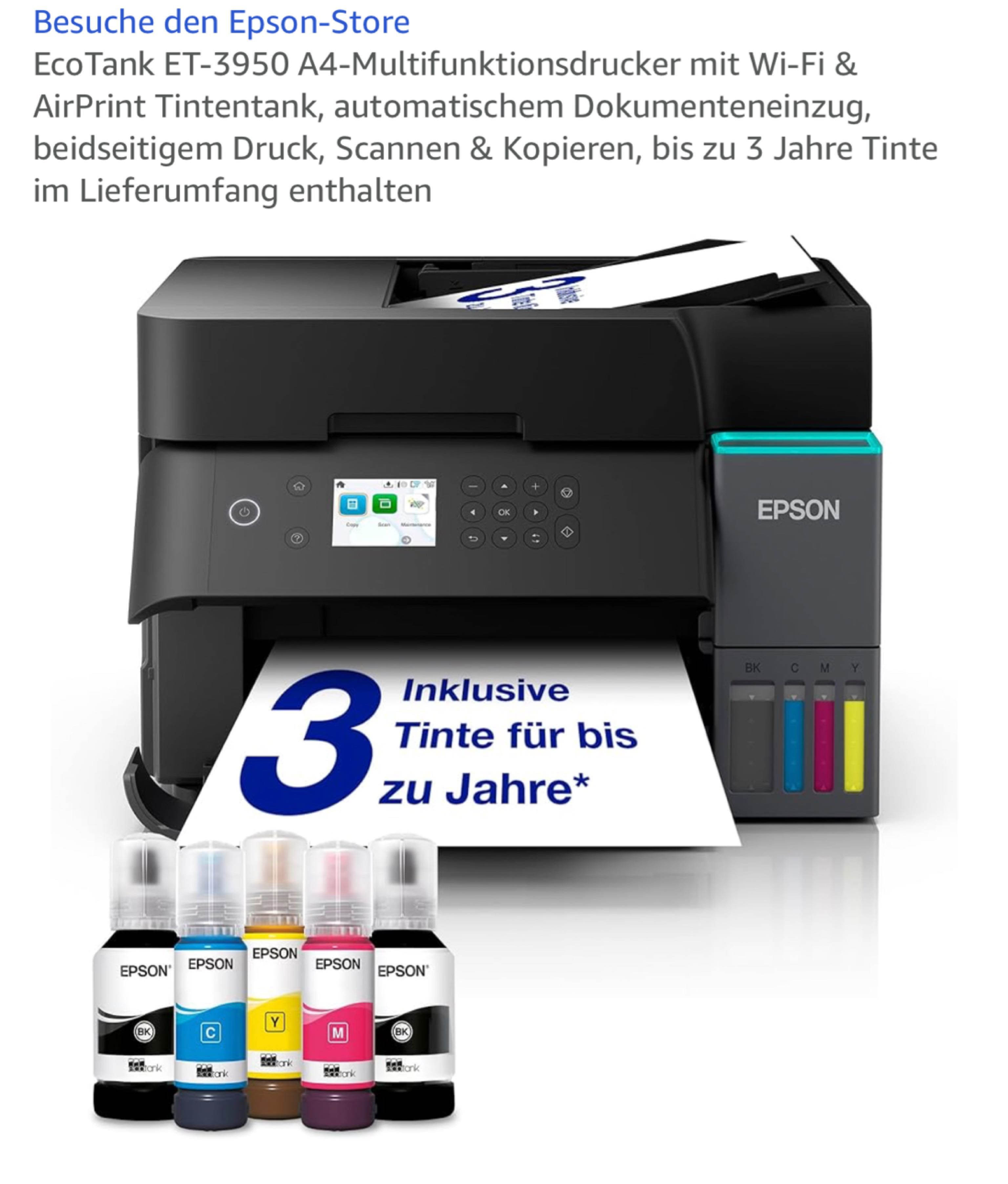 Epson EcoTank ET-3950 Serie Epson EcoTank ET 3950 Serie