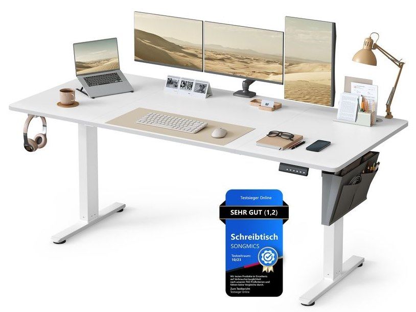 📋 Songmics Höhenverstellbarer Schreibtisch, 180 x 80cm für 95,99€ (statt 169€) 📋 Songmics Höhenverstellbarer Schreibtisch, 180 x 80cm für 95,99€ (statt 169€)