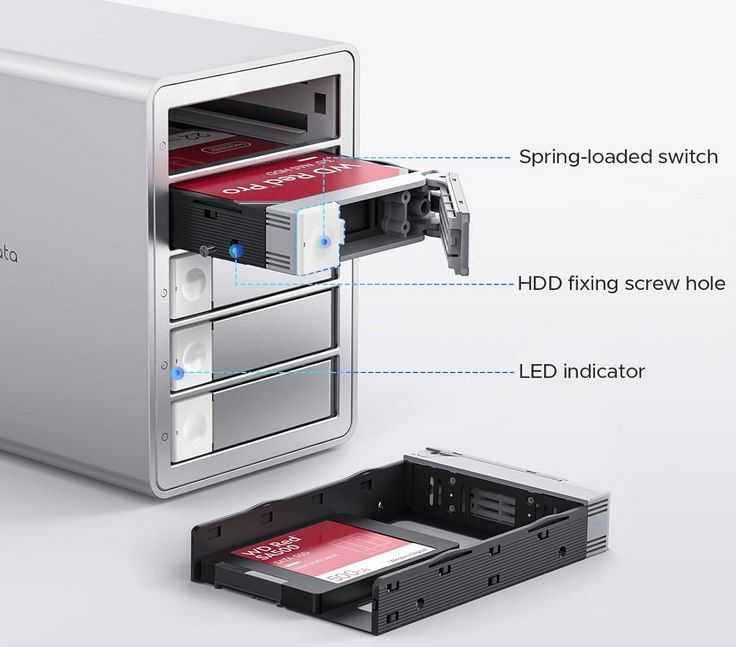 ORICO 5BIG   USB3.1 Festplattengehäuse für bis zu 5x 22TB für 173,99€ (statt 290€)