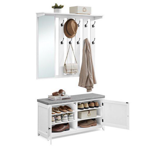 🪞 VASAGLE Schuhbank & Wandgarderobe Set für 72,99€ (statt 110€)