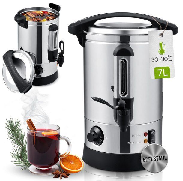 🍇 Juskys Glühweinkocher Teramo (7L) aus Edelstahl für 42,49€ (statt 55€)