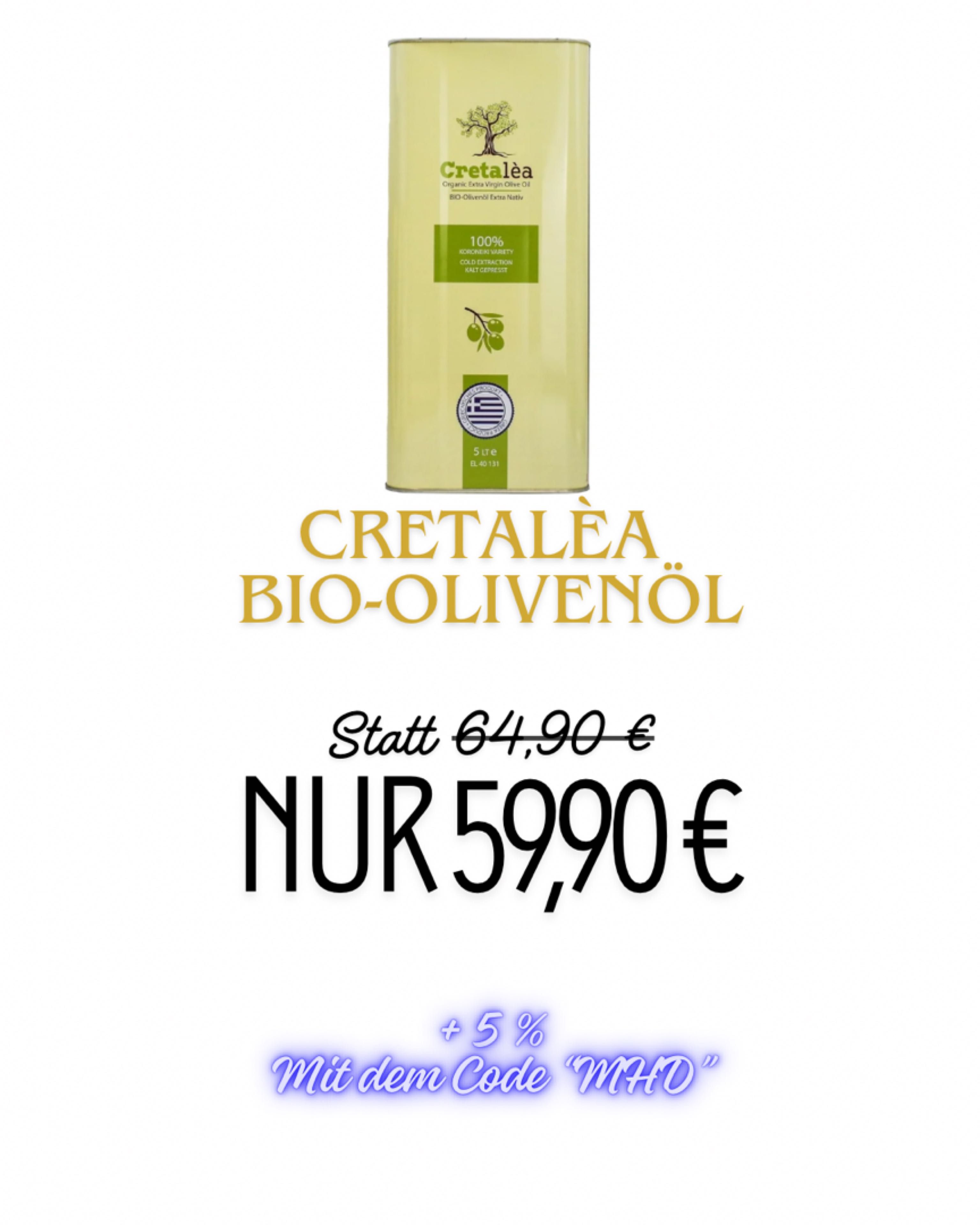 Olivenöl 5 Liter Bio aus Kreta