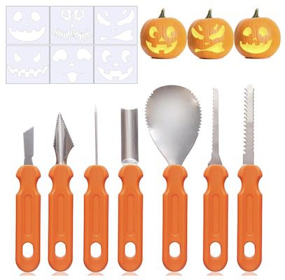 🎃 Halloween Kürbis Schnitzset 7 tlg. für 8€ (statt 10€)