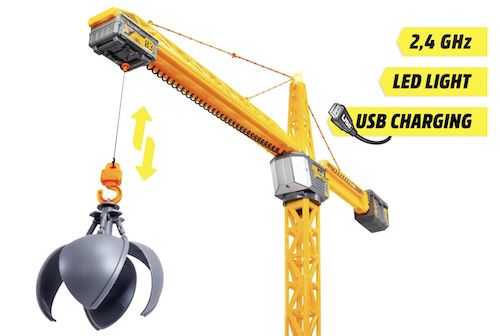 🏗️ Dickie Toys RC Titan Crane (150 cm) mit 360° Drehung für 40,99€ (statt 56€)