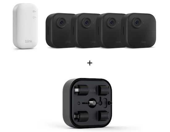 📷 4er Set Blink Outdoor 4 + Sync Module Core + Zusatzbatterie für 119,95€ (statt 193€)