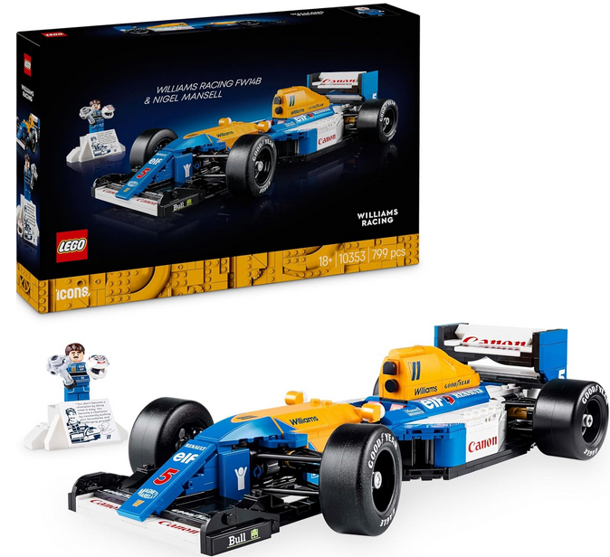 LEGO Icons 10353 – Williams Racing Rennwagen für 47,99€ (statt 57€)