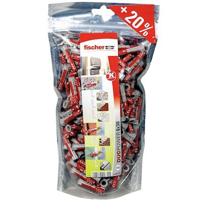🔩 240er Pack fischer DuoPower 6 x 30 im Big Pack für 13,49€ (statt 18€)