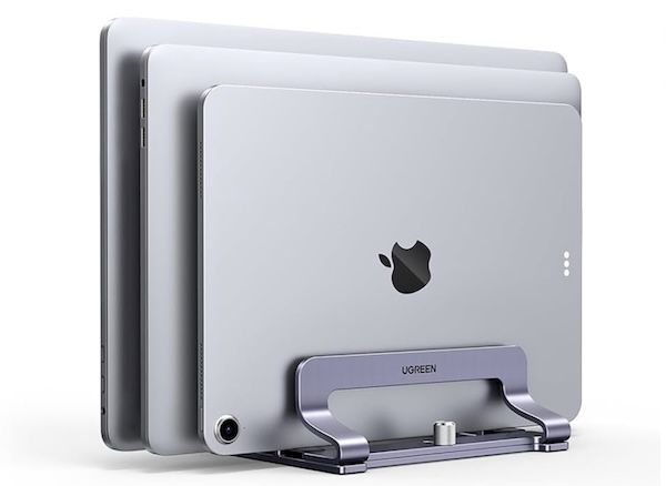 👨‍💻 UGREEN vertikaler Laptop Ständer aus Aluminium mit 3 Slots für 24,22€ (statt 30€)