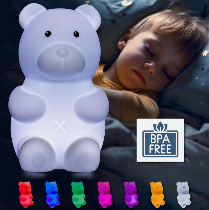Basti Bär – mobiles batteriebetriebenes LED Nachtlicht mit Farbwechsel für 11,99€ (statt 19€)