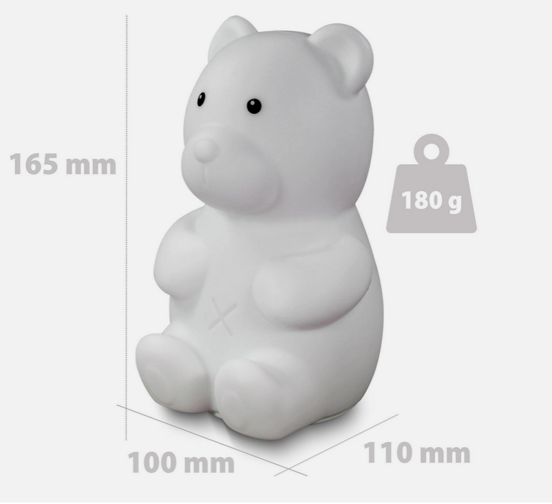 🧸 Basti Bär   mobiles batteriebetriebenes LED Nachtlicht mit Farbwechsel für 11,99€ (statt 19€)