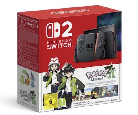 🎮 Nintendo Switch 2 + Pokémon Legenden: Z A für 471,56€ (statt 509€)