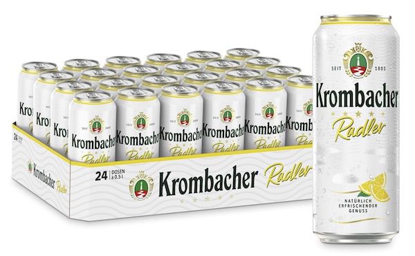 🍺 24x Krombacher Radler in der Dose (0,5 L) für 11,50€ (statt 23€)   nur 0,48€ je Dose