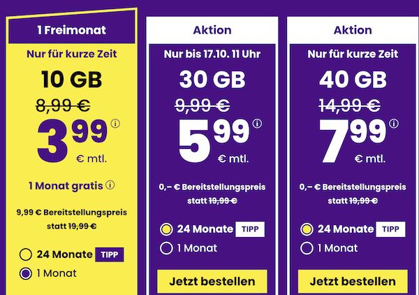 📲 sim24 Allnet Flat mit 10GB 5G für 3,99€ mtl. + monatlich kündbar!