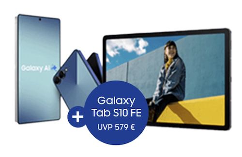 Knaller 🧨🔥 Samsung Galaxy Z Flip7 FE mit Tab S10 FE für 1€ + o2 unlimited 5G für 34,99€ mtl. + 150€ Bonus