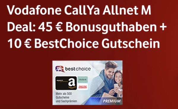 KNALLER! 💰 10€ Gewinn für Euch 🔥 GRATIS 12 Wochen Vodafone CallYa 30GB + 10€ Bonus