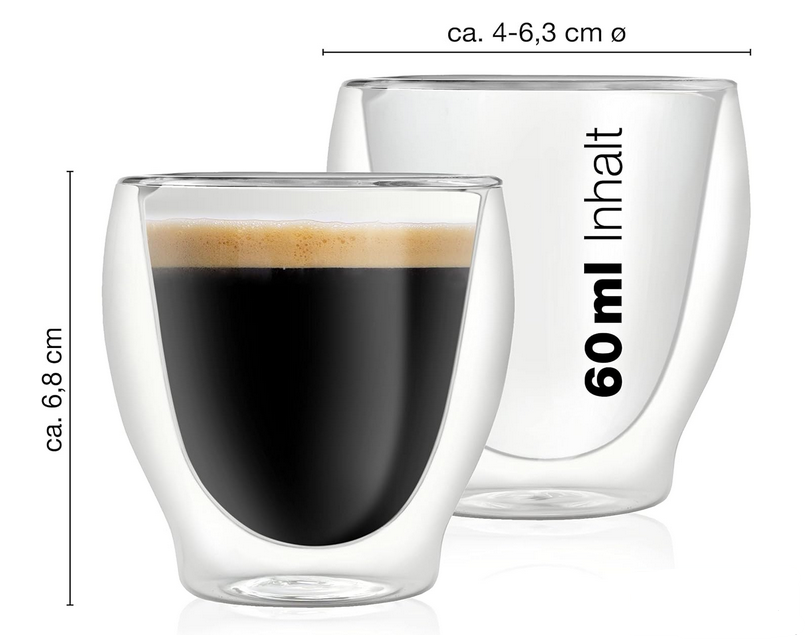6x Moritz & Moritz Barista Milano 60 ml Espressogläser für 12,99€ (statt 28€)