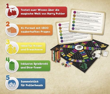 🪄 Trivial Pursuit Harry Potter XL Quizspiel für 13,58€ (statt 31€)