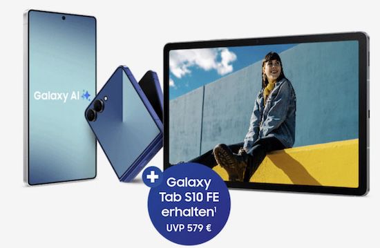 🔥 Samsung Galaxy S25 Edge + Galaxy Tab S10 FE für 659€ (statt 1.025€) + 75€ Bonus möglich