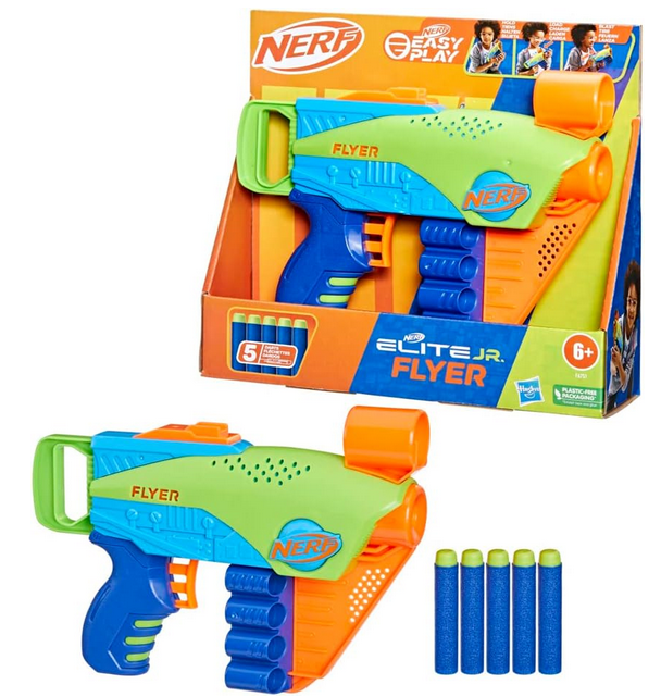 Nerf Elite Jr. Flyer Easy-Play Schaumstoff-Blaster für 5,20€ (statt 11€)