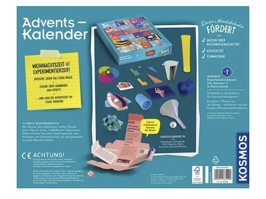 🧪 Kosmos Adventskalender mit 24 Experimenten für 19€ (statt 27€)