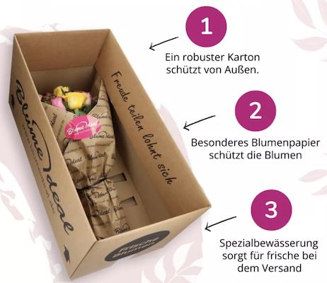 💐 Herzensfeuer Blumenstrauß + gratis Vase für 29,48€ (statt 38€)