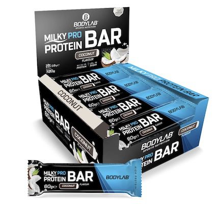 🍫 36x Bodylab Milky Pro Protein Bar (30% Eiweiß Anteil) für 41,58€ (statt 55€)
