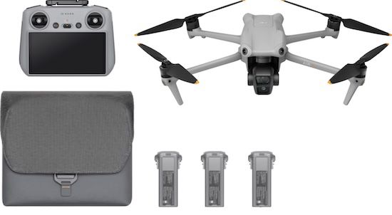 🚁 DJI Air 3 Fly More Combo + RC 2 Controller für 1.099€ (statt 1.329€)