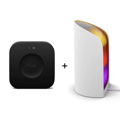 💡 Philips Hue Play Wallwasher RGB-Tischleuchte inkl. neue Bridge Pro für 269,95€ + 50€ Cashback
