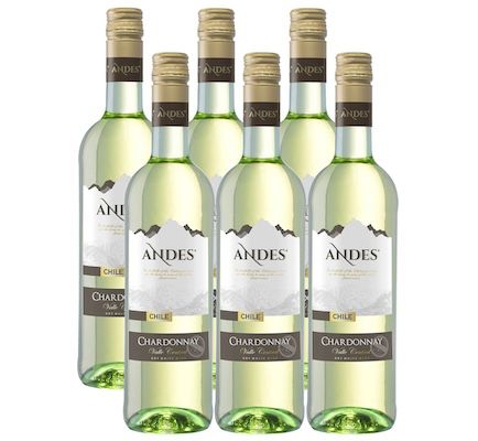 🥂 6x Andes Chardonnay trocken, 0,75 L für 12,32€ (statt 18€) 🥂 6x Andes Chardonnay trocken, 0,75 L für 12,32€ (statt 18€)