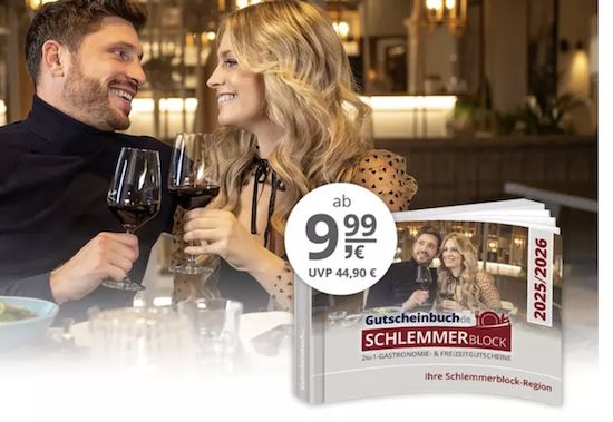 🥨🍺 7x Gutscheinbuch.de Schlemmerblock 2025/2026 für 69,93€ (statt 210€) 🥨🍺 7x Gutscheinbuch.de Schlemmerblock 2025/2026 für 69,93€ (statt 210€)