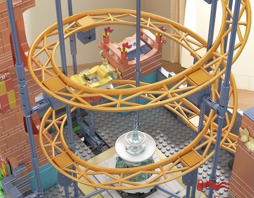 🎢 Mould King 11023 Achterbahn-Bausatz  🎢 Mould King 11023 Achterbahn Bausatz Castle mit 2.584 Teilen für 93,46€ (statt 118€)