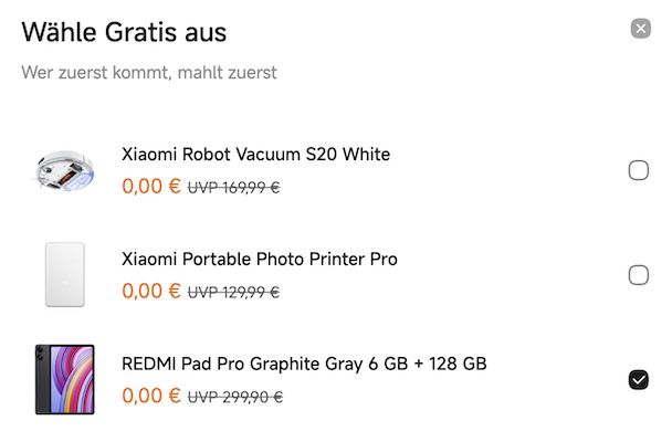 🔥 Android Starter-Pack 📱 Xiaomi 15T (256 GB) + Redmi Pad Pro für 471,92€ (statt 641€) 🔥 Android Starter Pack 📱 Xiaomi 15T (256 GB) + Redmi Pad Pro für 471,92€ (statt 641€)