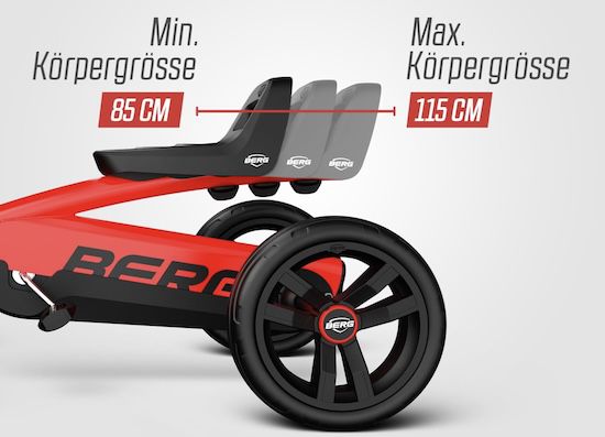 💨 BERG Buzzy Red Pedal Gokart für 119€ (statt 139€)