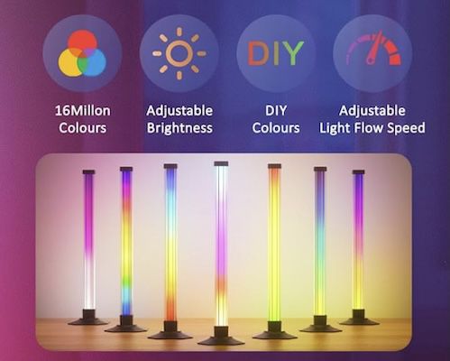 💡 Ustellar RGB IC LED Lightbar mit Musik Sync für 15,99€ (statt 32€)
