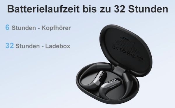 🎧 ACEFAST AceFit Air Open Ear Kopfhörer für 29,39€ (statt 56€) 🎧 ACEFAST AceFit Air Open Ear Kopfhörer für 29,39€ (statt 56€)