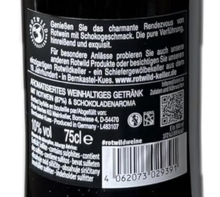 🍷🍫 6x Rotwild Schoko-Rotwein, je 0,75 L für 20,60€ (statt 24€) - Prime 🍷🍫 6x Rotwild Schoko Rotwein, je 0,75 L für 20,60€ (statt 24€)   Prime