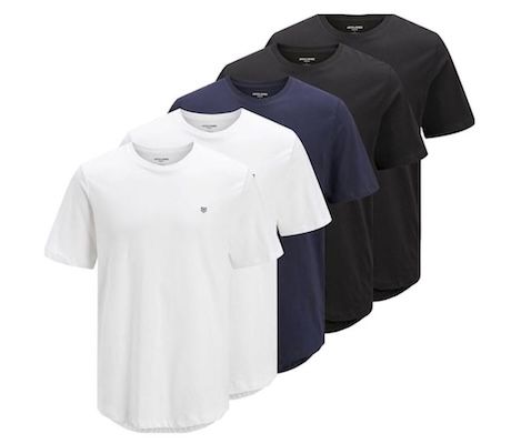 👕 5er Pack Jack & Jones T Shirt für 26,94€ (statt 33€)
