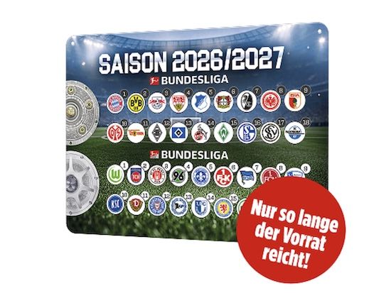 ⚽ 12 Monate BILDplus für einmalig 19,99€ + GRATIS Bundesliga-Magnettabelle ⚽ 12 Monate BILDplus für einmalig 19,99€ + GRATIS Bundesliga Magnettabelle