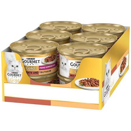 🐈 12er Pack Gourmet Gold Feine Komposition Katzenfutter ab 4,45€ (statt 8€)