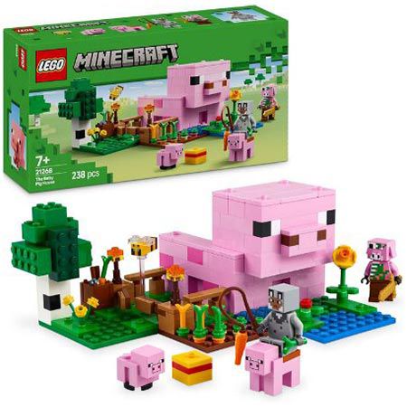 🐷 LEGO 21268 Minecraft Das Babyschwein-Haus für 13,24€ (statt 17€)