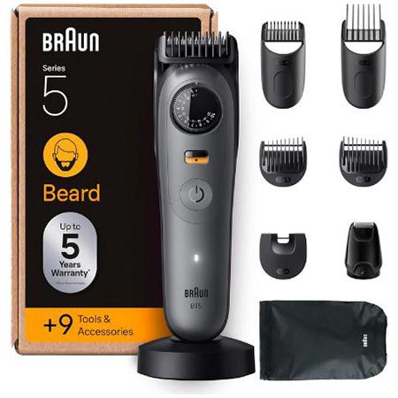 🧔🏻‍♂️ Braun Series 5 Elektrischer Bartschneider mit 40 Längen für 54,99€ (statt 73€)
