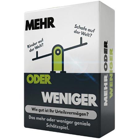 🃏 Mehr oder weniger Kartenspiel, Wie gut ist Ihr Urteilsvermögen? für 12,99€ (statt 16€)