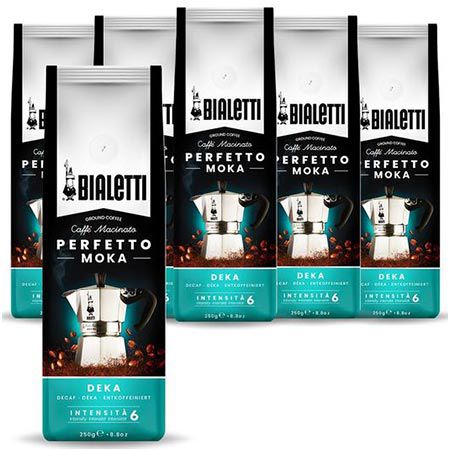 ☕ 6er Pack Bialetti Perfetto Moka Deka Kaffee, je 250g ab 24,90€ (statt 31€)