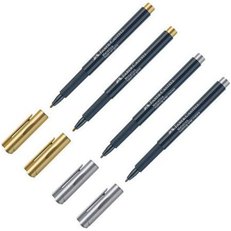 🖊️ 4er Pack Faber-Castell Metallics Marker mit Faserspitze für 4,98€ (statt 8€)